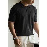 Light Luxury High-end Machine Washable Wool Short-sleeved Polo Shirt - Image 5